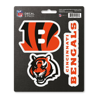 NFL - Cincinnati Bengals Decal 3-pk