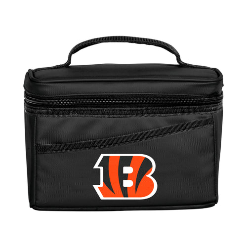Cincinnati Bengals 6-can flex cooler by Logo Brands with team logo and adjustable strap for easy carrying.