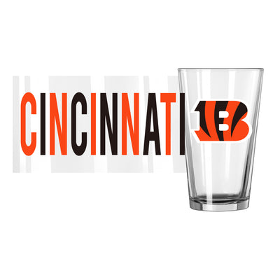 Cincinnati Bengals 16oz Overtime Pint Glass