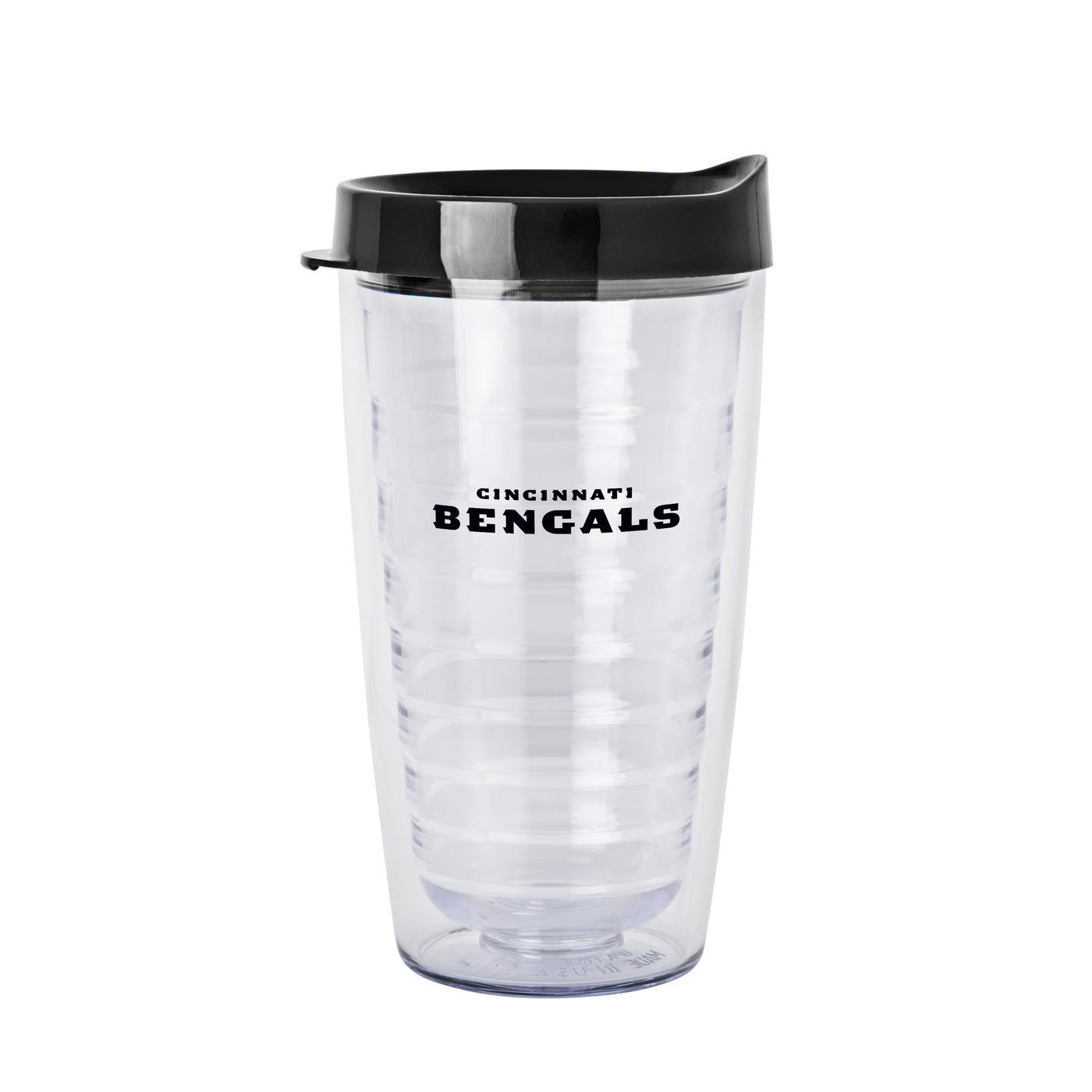 Cincinnati Bengals 16oz Flipside Dbl Wall Clear Tumbler