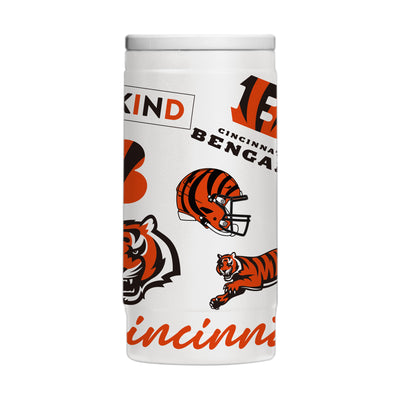 Cincinnati Bengals 12oz Native Powdercoat SlimCan Coolie