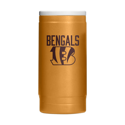 Cincinnati Bengals  Huddle Powder Coat Slim Can Coolie