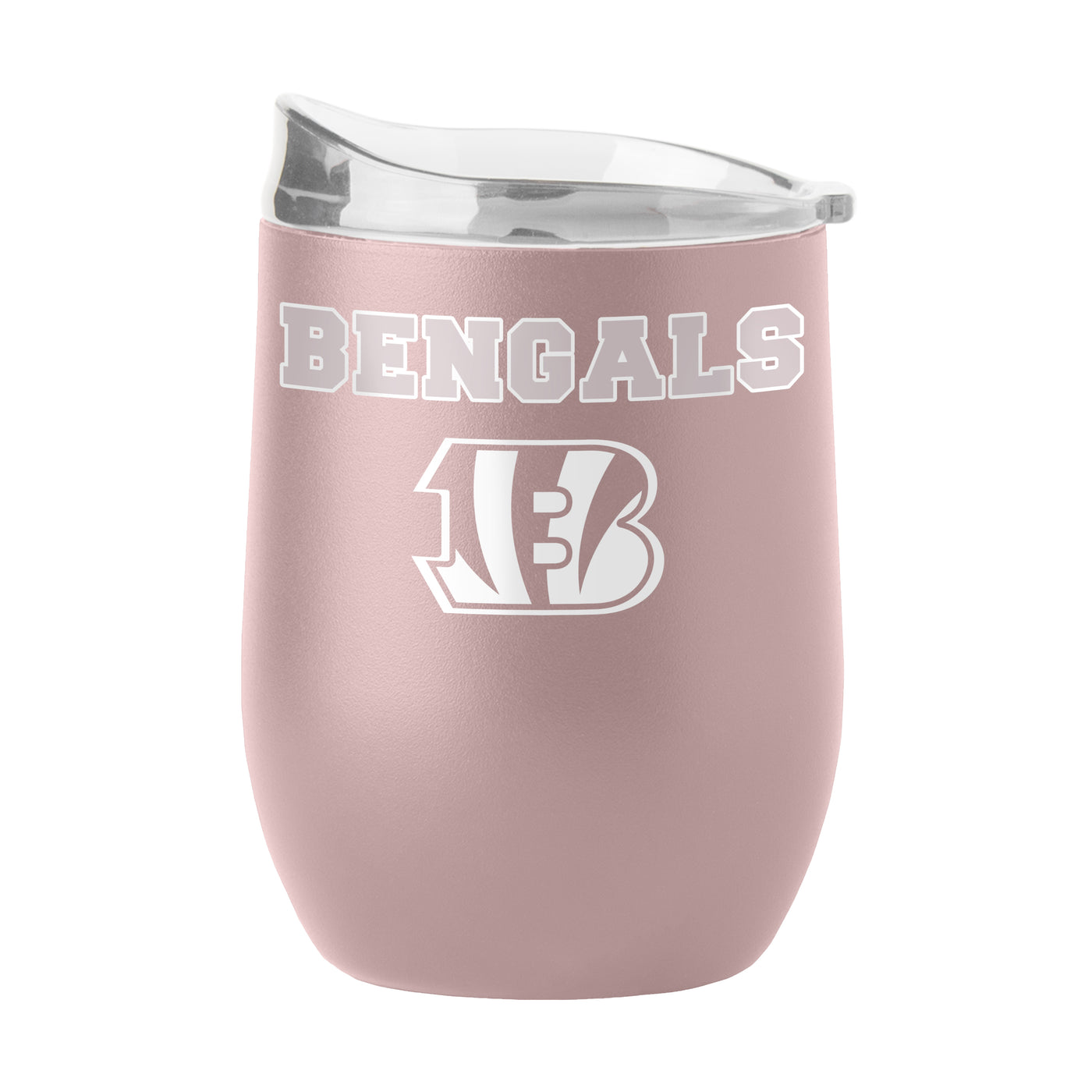 Cincinnati Bengals 16oz Stencil Powder Coat Curved Beverage