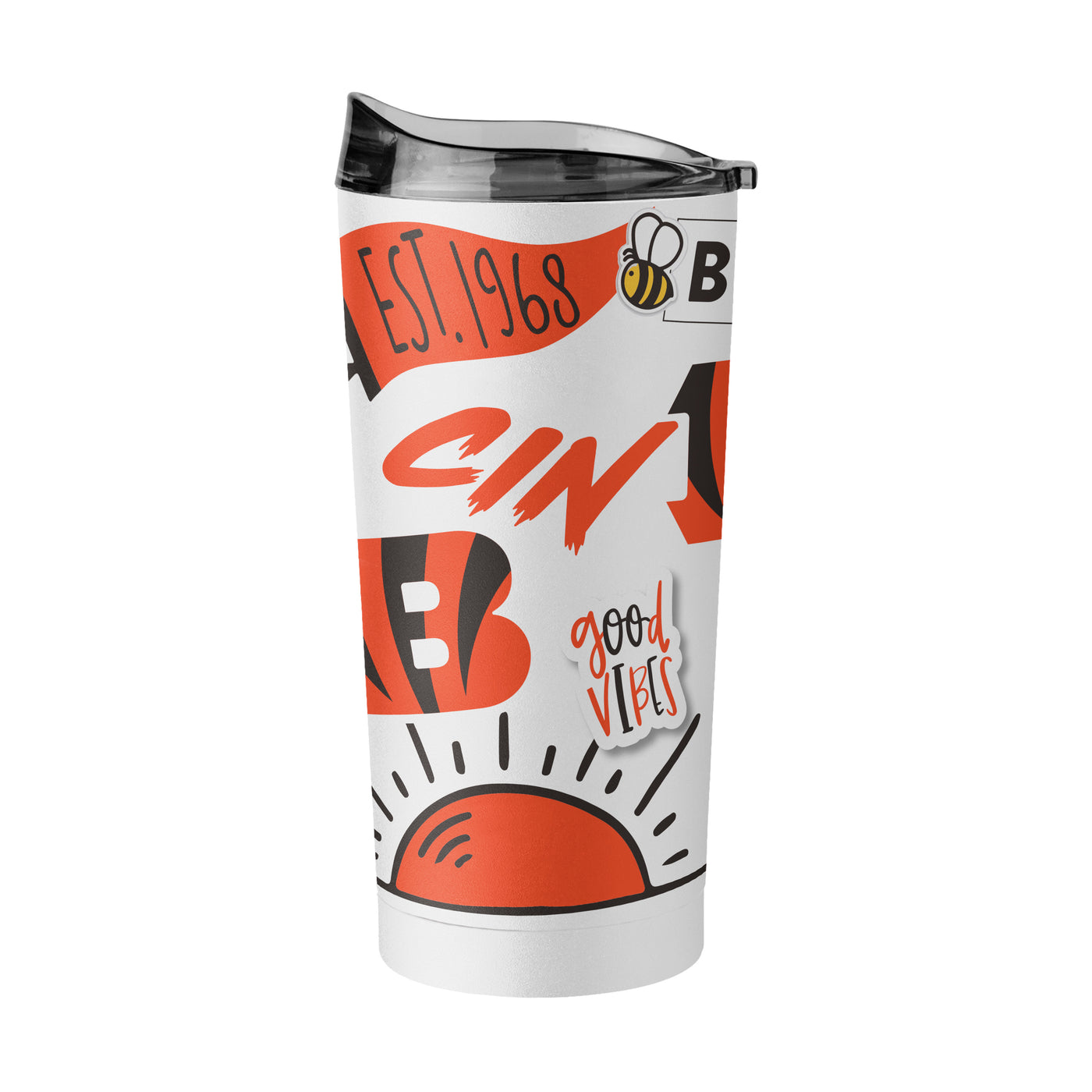 Cincinnati Bengals 20oz Native Powder Coat Tumbler