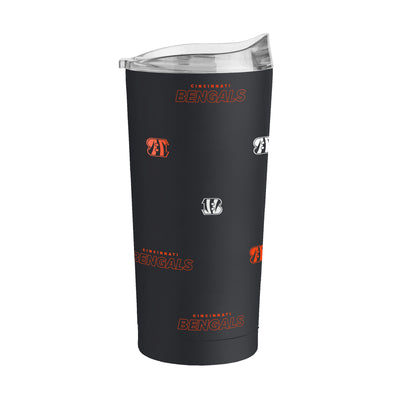 Cincinnati Bengals 20oz Step And Repeat Powder Coat Tumbler