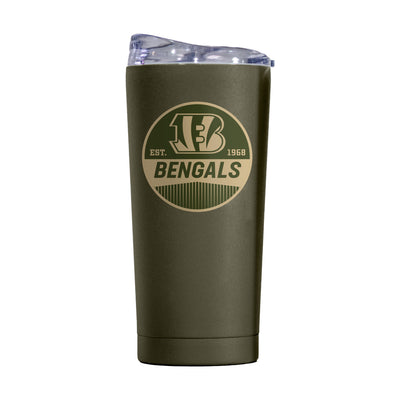 Cincinnati Bengals 20oz Badge Powder Coat Tumbler