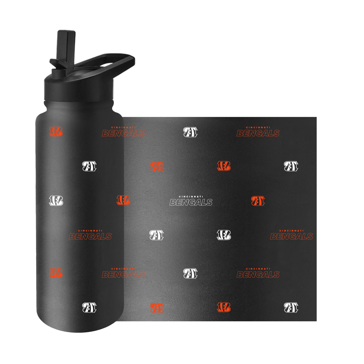 Cincinnati Bengals 34oz Step And Repeat Quencher Bottle