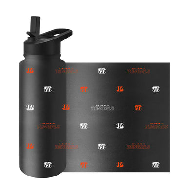 Cincinnati Bengals 34oz Step And Repeat Quencher Bottle