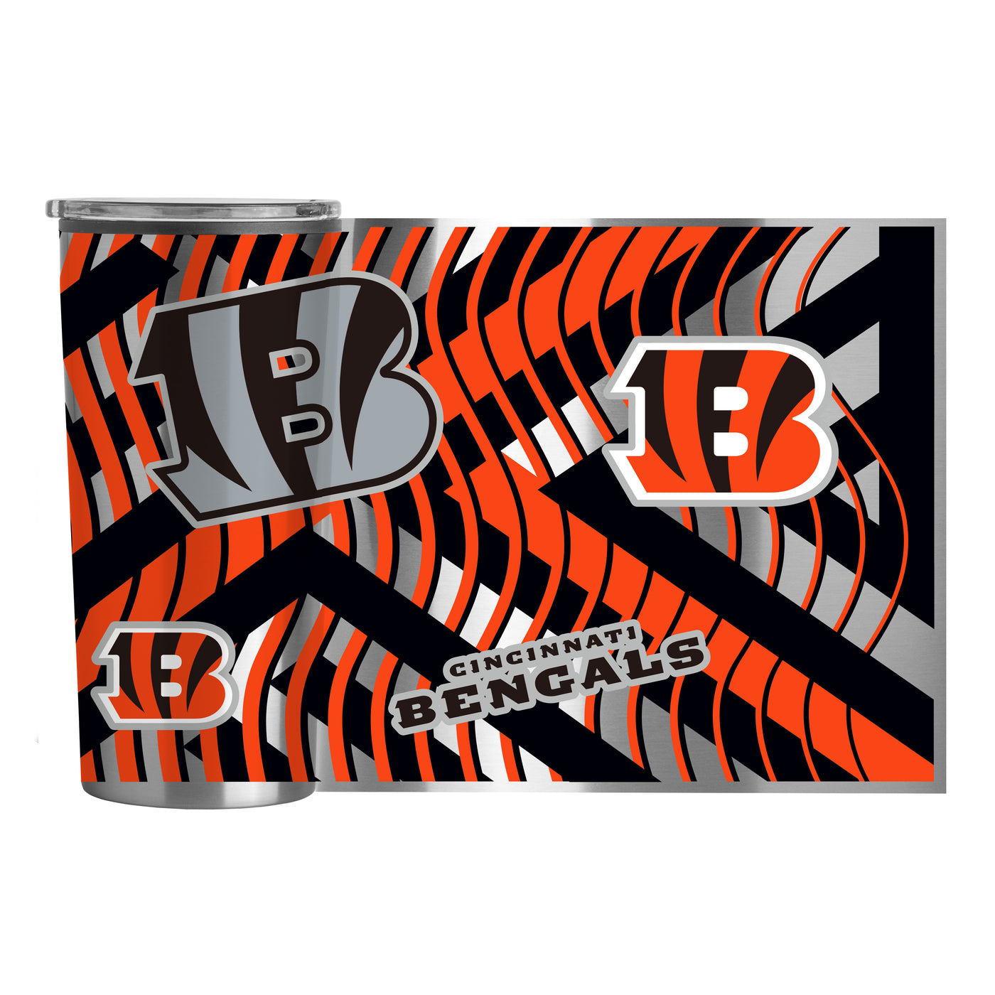 Cincinnati Bengals Flex 20oz Plastic Wall Stainless Tumbler
