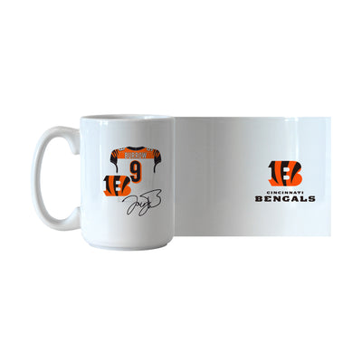 Cincinnati Bengals Joe Burrow Jersey 15oz Sublimated Mug