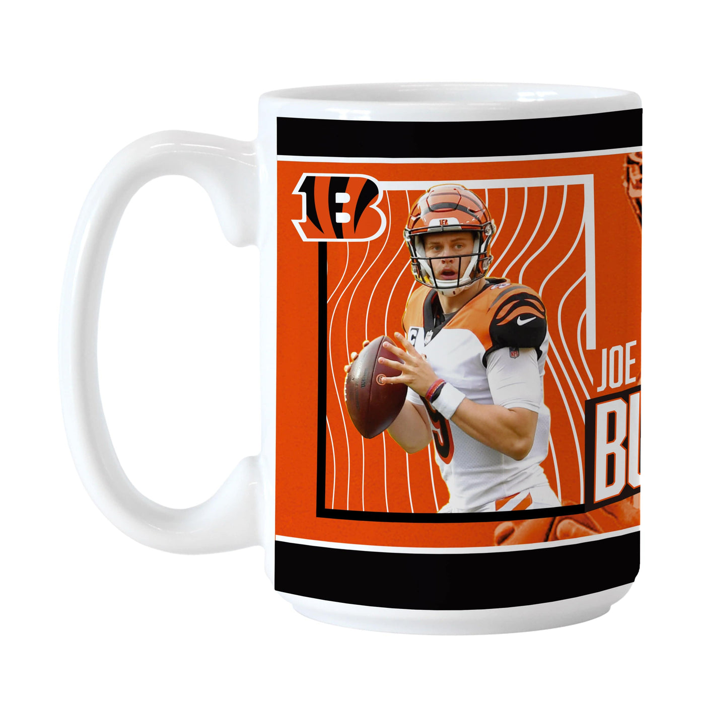 Cincinnati Bengals Joe Burrow Image 15oz Sublimated Mug