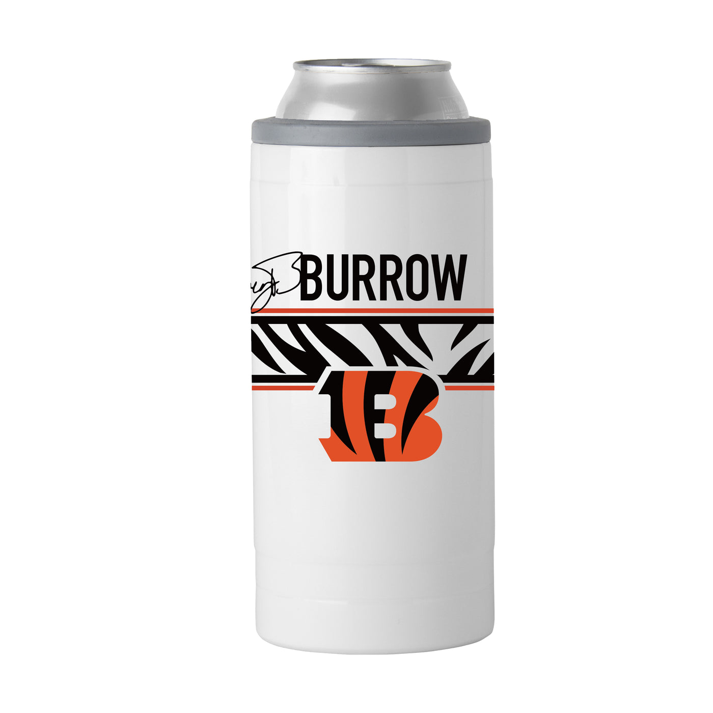 Cincinnati Bengals 12oz Joe Burrow Slim Can Coolie