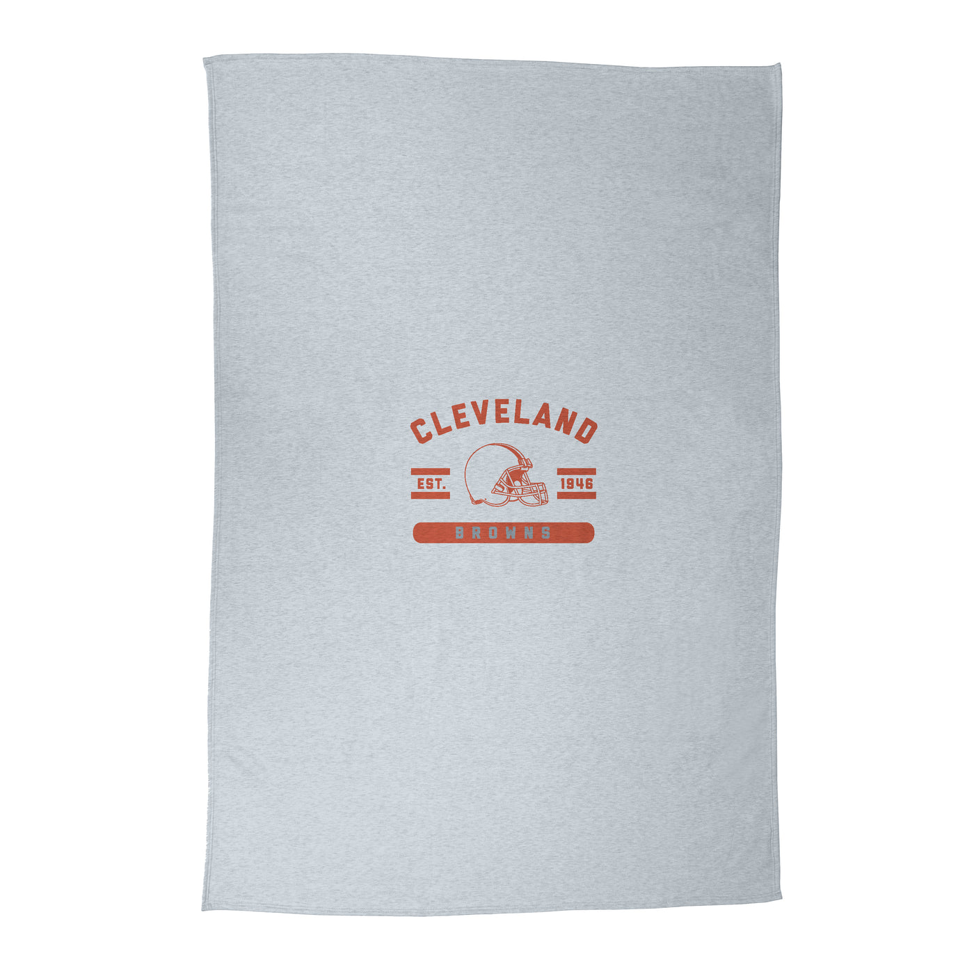Cleveland Browns Athletic Gray Sublimated Sweatshirt Blanket
