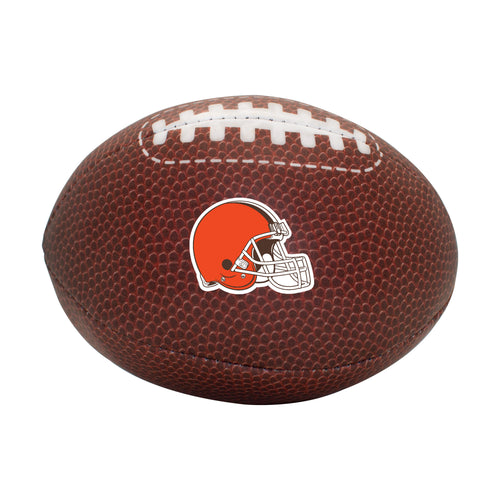 Cleveland Browns Micro Soft Football by Logo Brands, a soft recreation football with team logo for casual play and display.