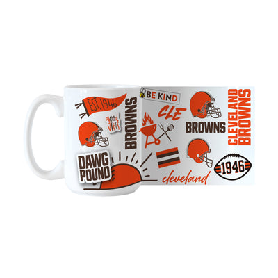 Cleveland Browns 15oz Native Sublimated Mug