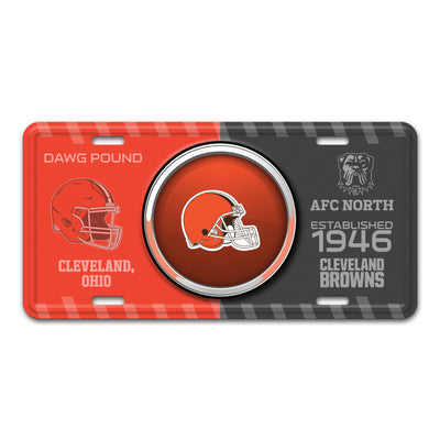 NFL - Cleveland Browns Embossed Metal License Plate