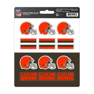 NFL - Cleveland Browns Mini Decal 12-pk