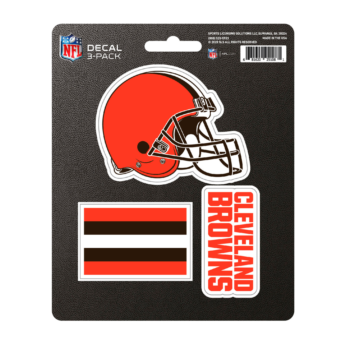 NFL - Cleveland Browns Decal 3-pk