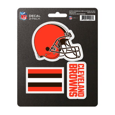 NFL - Cleveland Browns Decal 3-pk