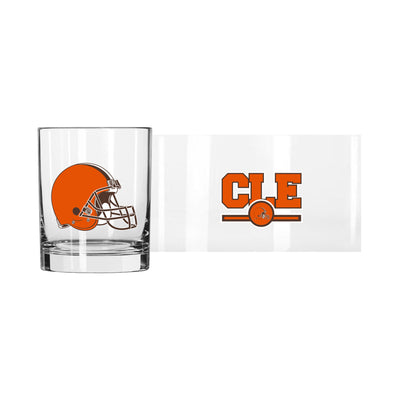 Cleveland Browns 14oz Letterman Rocks Glass