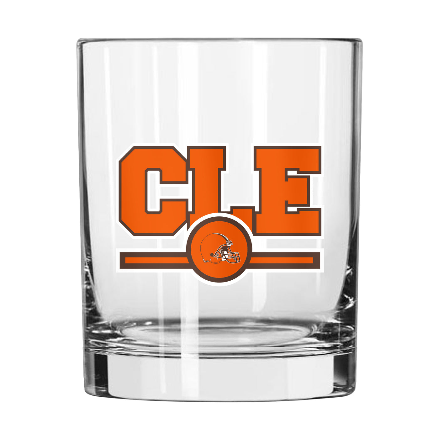 Cleveland Browns 14oz Letterman Rocks Glass