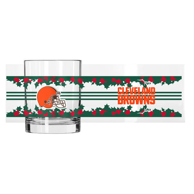 Cleveland Browns 14oz Holiday Rocks Glass
