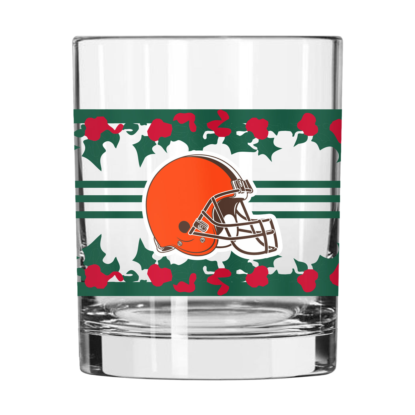 Cleveland Browns 14oz Holiday Rocks Glass