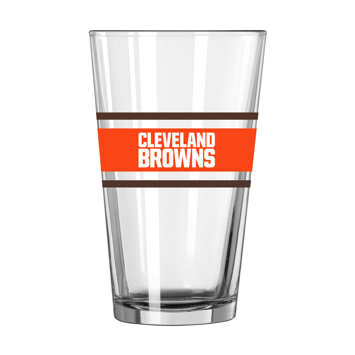 Cleveland Browns 16oz Stripe Pint Glass