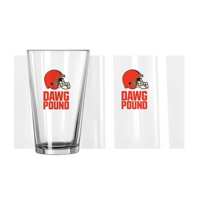 Cleveland Browns 16oz Slogan Pint Glass