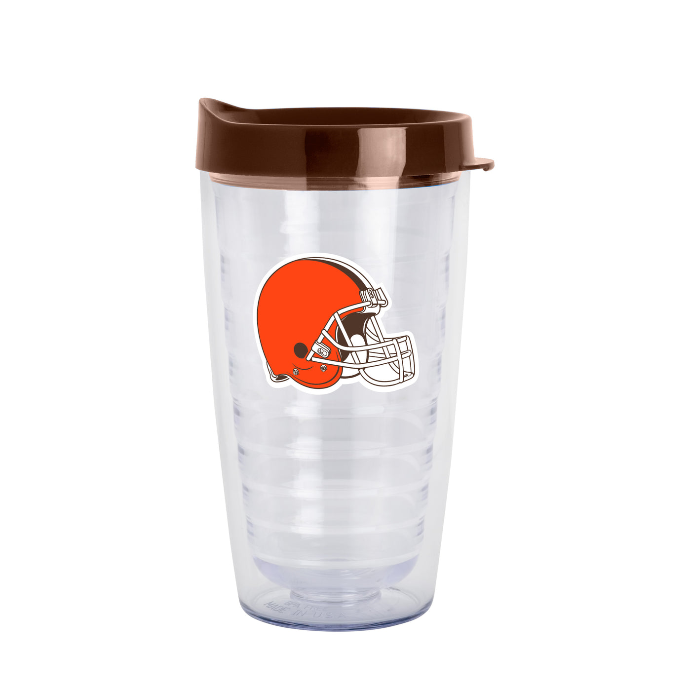 Cleveland Browns 16oz Flipside Dbl Wall Clear Tumbler