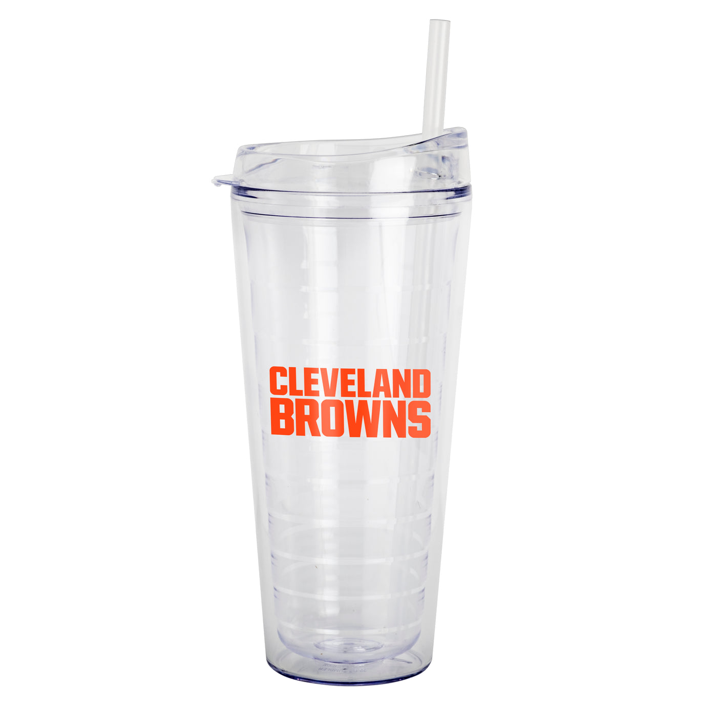 Cleveland Browns 22oz Flipside Dbl Wall Clear Tumbler