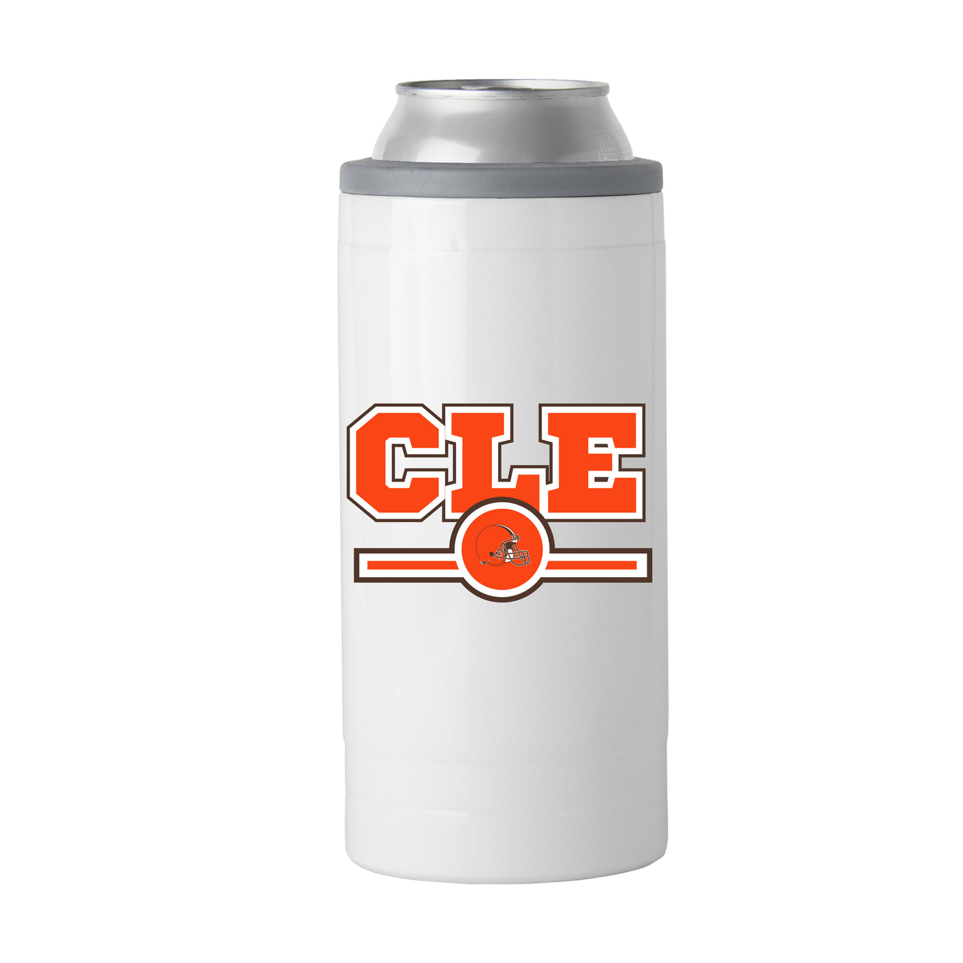 Cleveland Browns Letterman 12 oz Slim Can Coolie