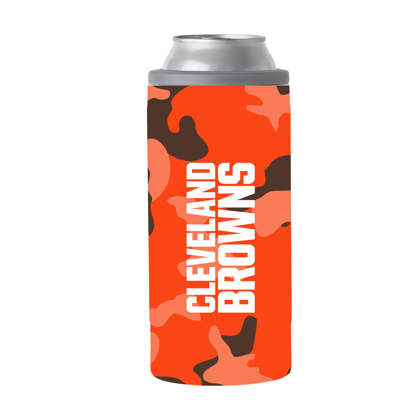 Cleveland Browns Camo Swagger 12oz Slim Can Coolie