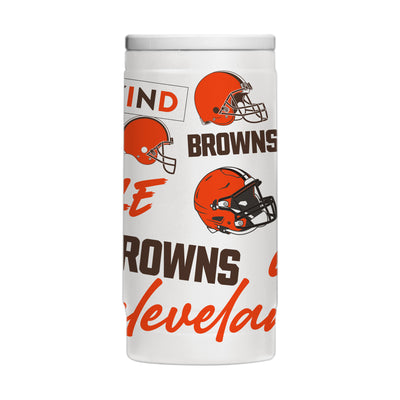 Cleveland Browns 12oz Native Powdercoat SlimCan Coolie