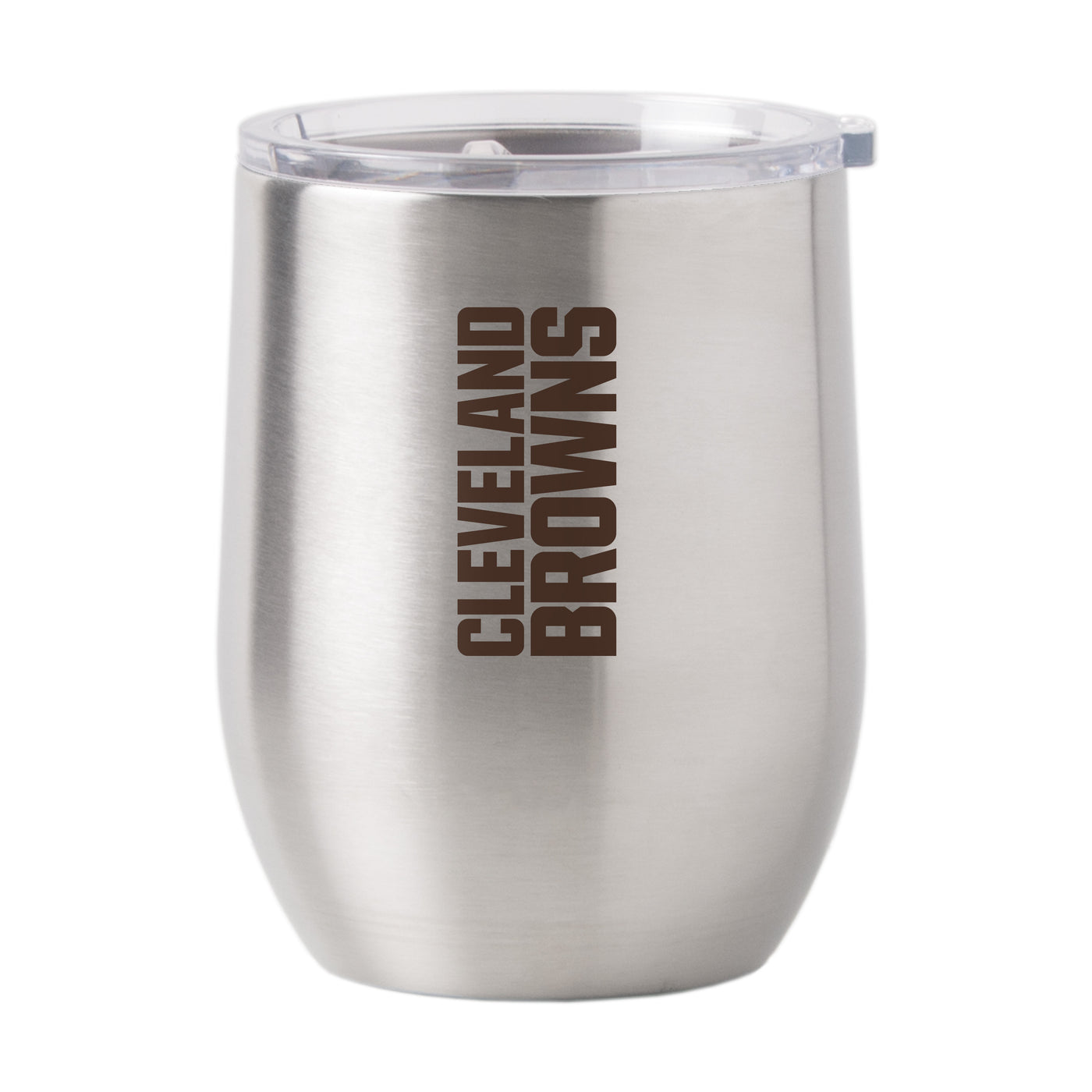Cleveland Browns Silver 16oz Gameday Stainless Curved Beverage
