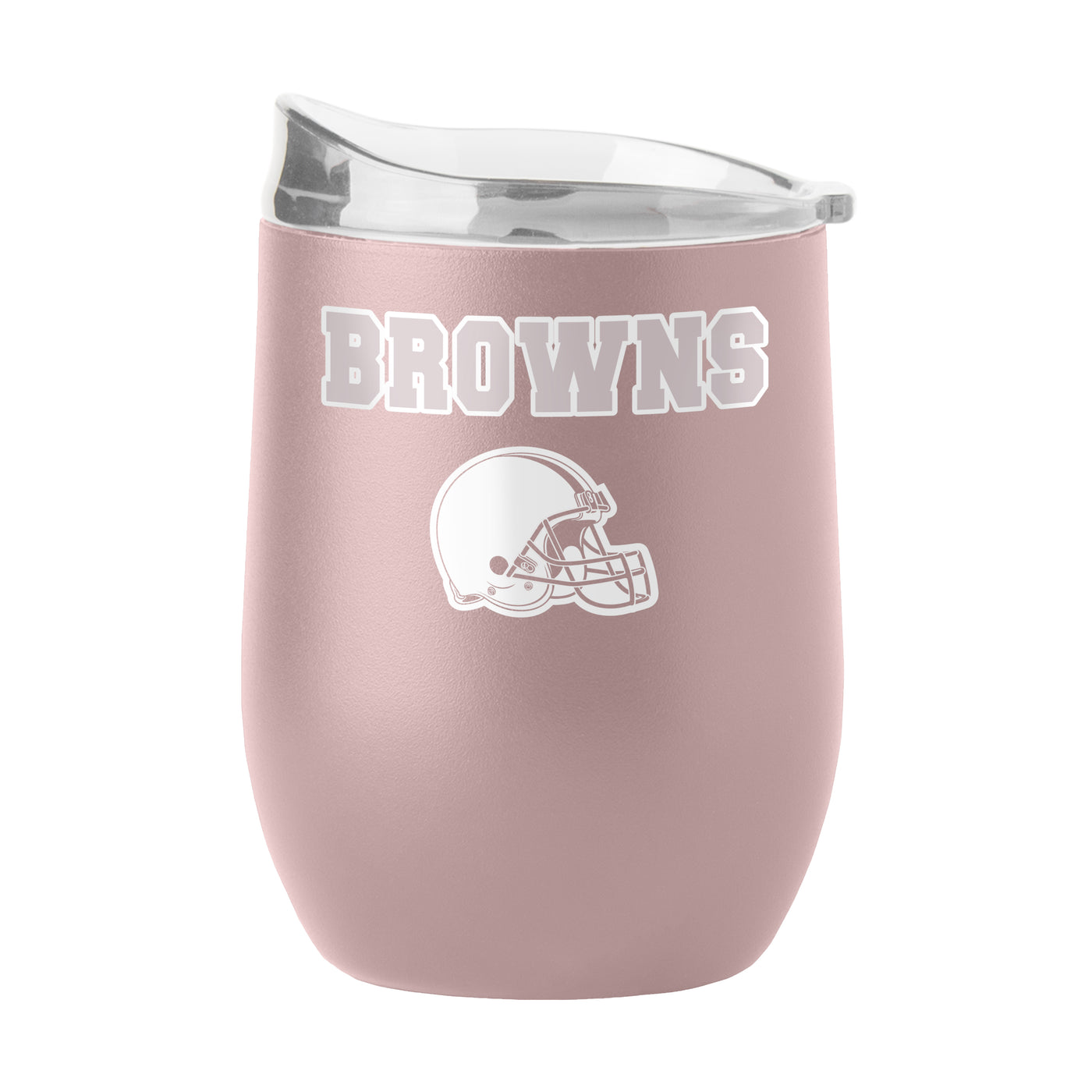 Cleveland Browns 16oz Stencil Powder Coat Curved Beverage