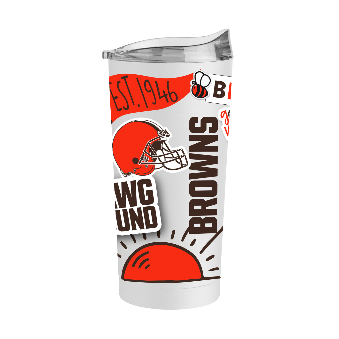 Cleveland Browns 20oz Native Powder Coat Tumbler