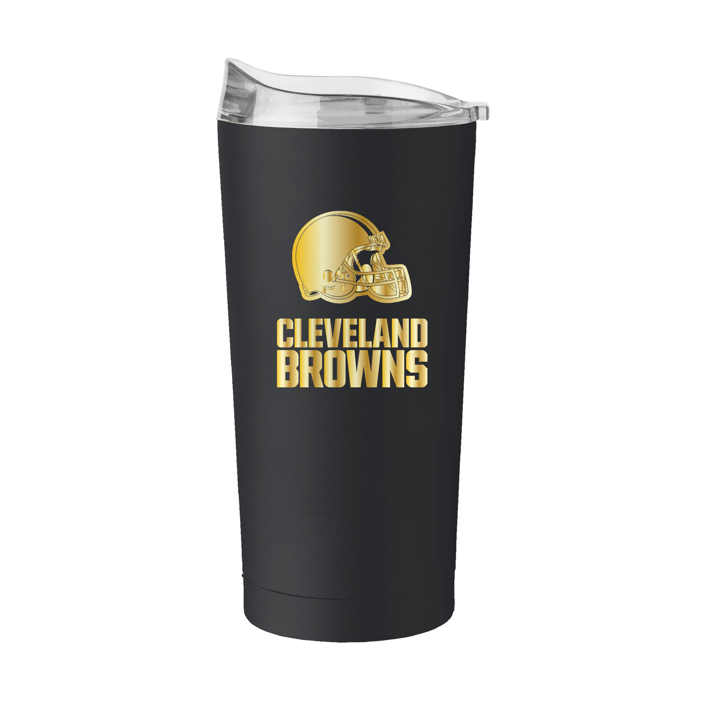 Cleveland Browns Black 20oz Foil Powder Coat Tumbler