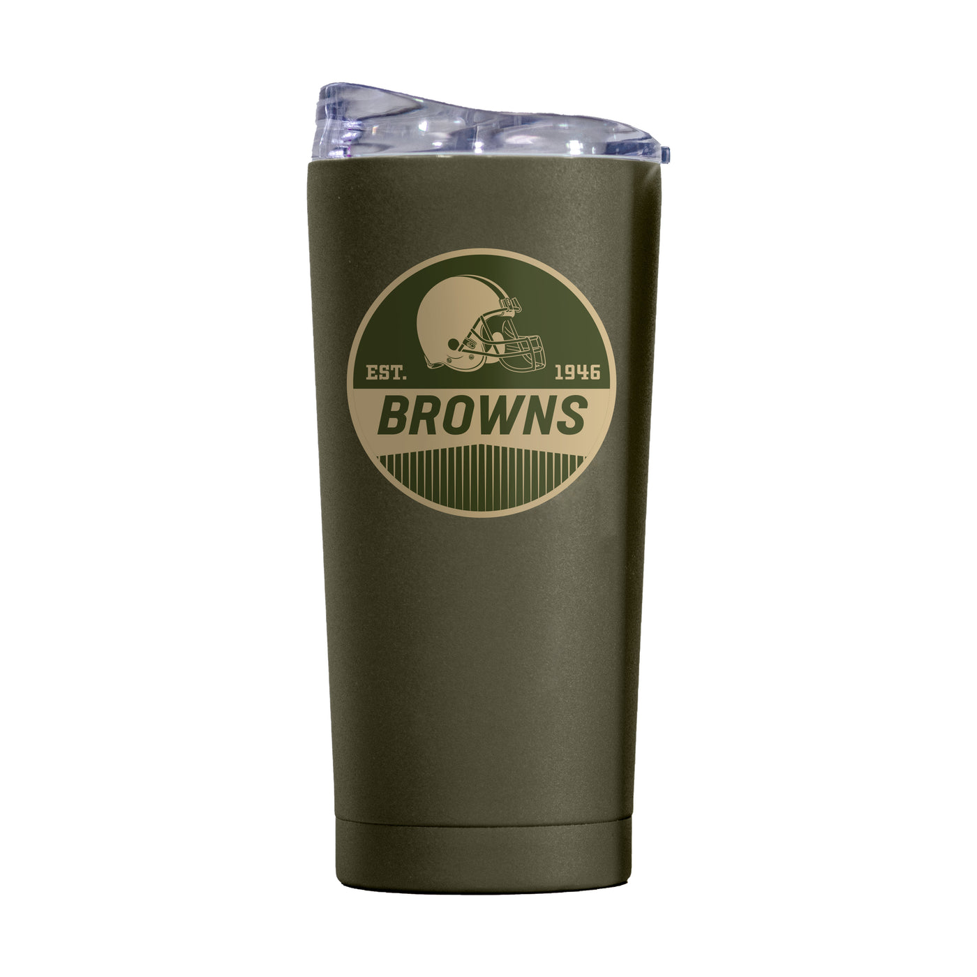 Cleveland Browns 20oz Badge Powder Coat Tumbler