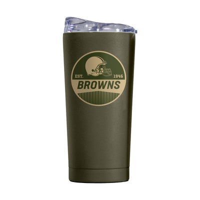 Cleveland Browns 20oz Badge Powder Coat Tumbler