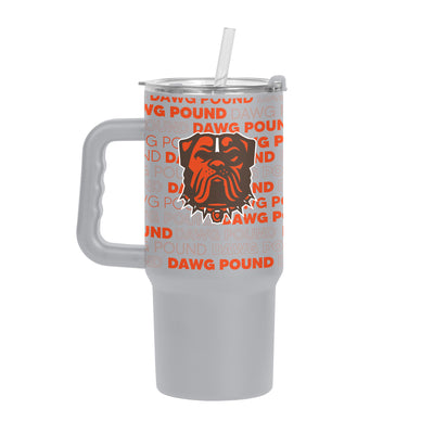 Cleveland Browns Slogan 24oz Powder Coat Tumbler w/Handle