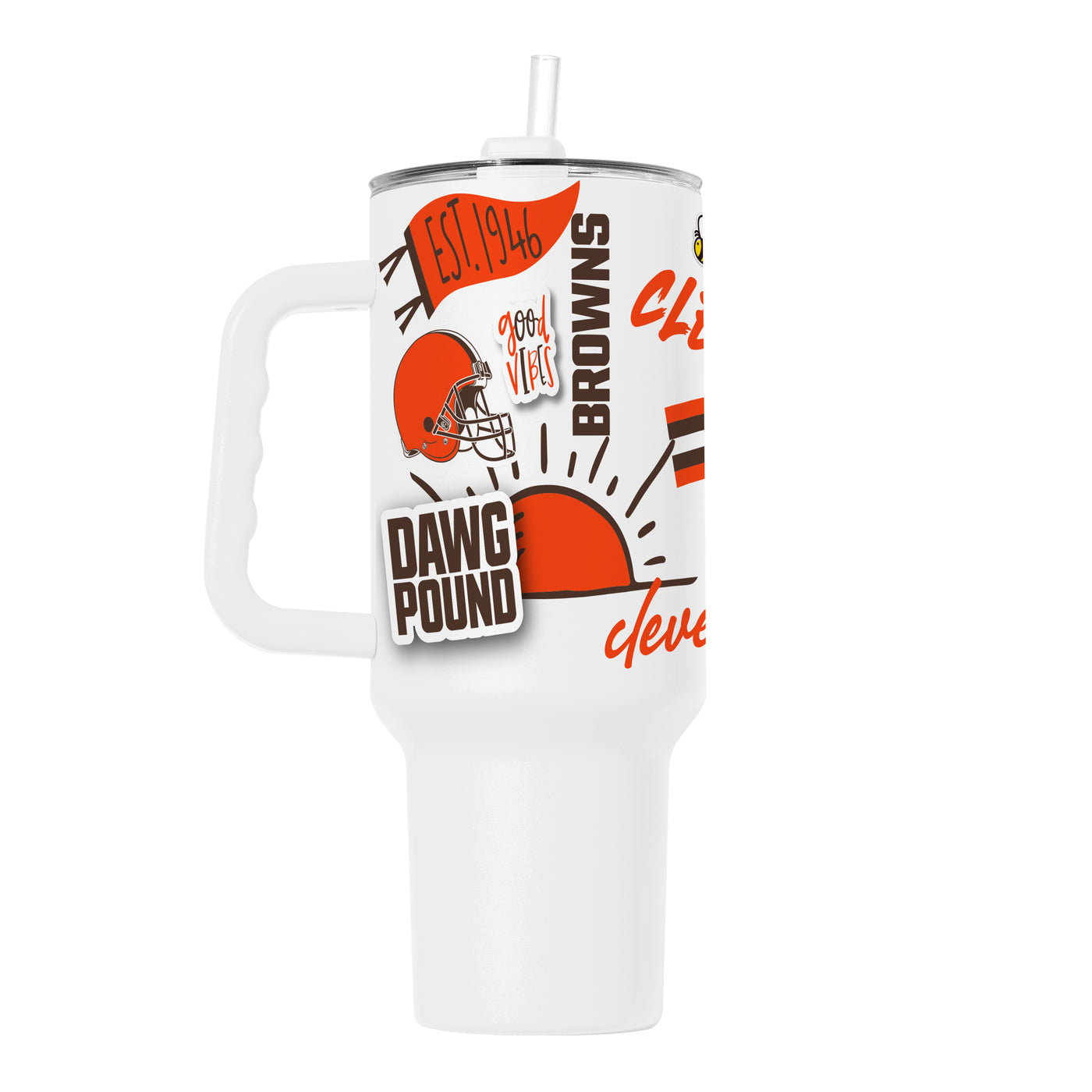 Cleveland Browns 40oz Native Powder Coat Tumbler