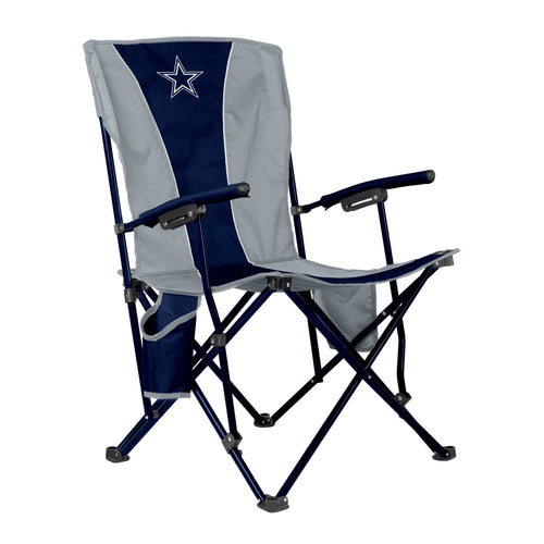 Dallas Cowboys Big Boy Hard Arm Chair showing team logo and navy blue fabric, designed for comfortable seating.
