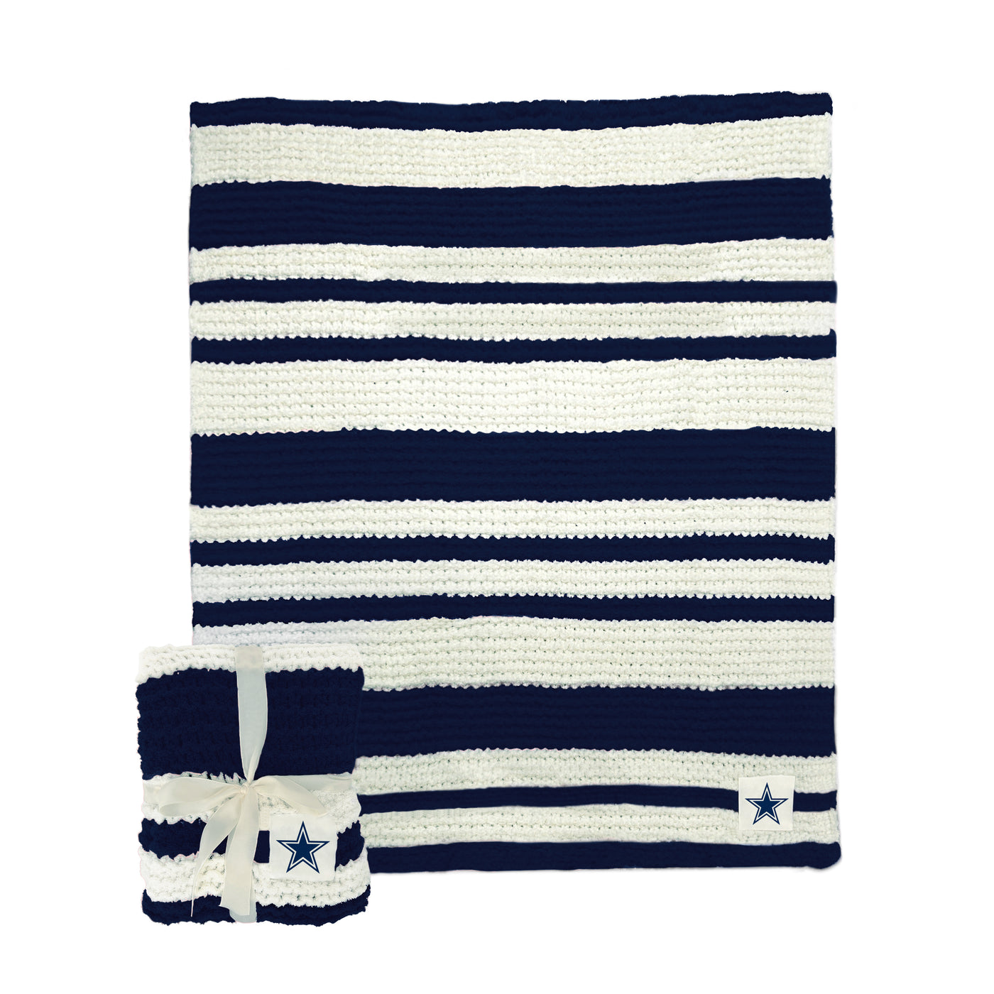 Dallas Cowboys Cable Knit Throw 50x60