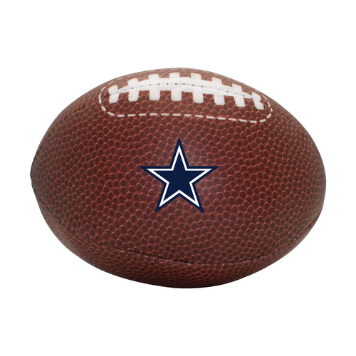 Dallas Cowboys Micro Soft Football by Logo Brands, a soft recreation football with Cowboys logo for fans and casual play.