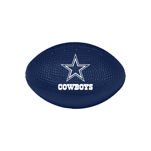 Dallas Cowboys Stress Less football toy by Logo Brands, designed for recreation and stress relief, featuring the team logo.
