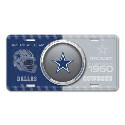 NFL - Dallas Cowboys Embossed Metal License Plate