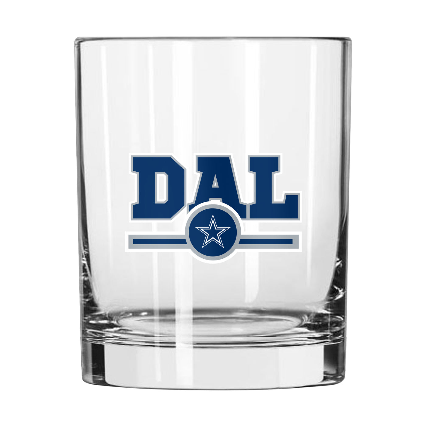 Dallas Cowboys 14oz Letterman Rock Glass