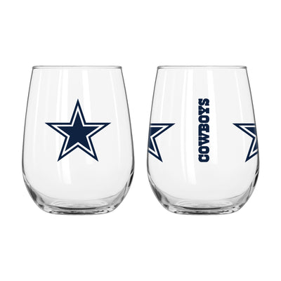Dallas Cowboys 16oz Gameday Curved Beverage Glass