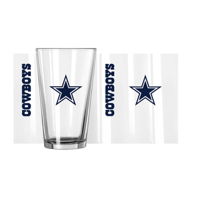 Dallas Cowboys 16oz Gameday Pint Glass - Logo Brands